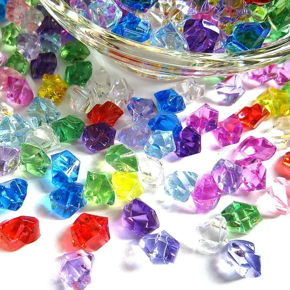 Marine Aquarium Cube - 200 Stücke Bunte Acrylsteine Eiswürfel Dekor