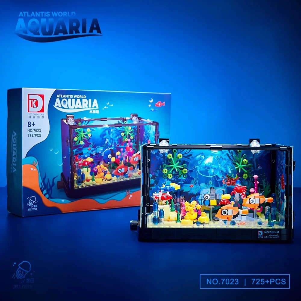 Marine Aquarium Cube - Ideen Serie Aquarium Meerestiere Bausteine Kreative