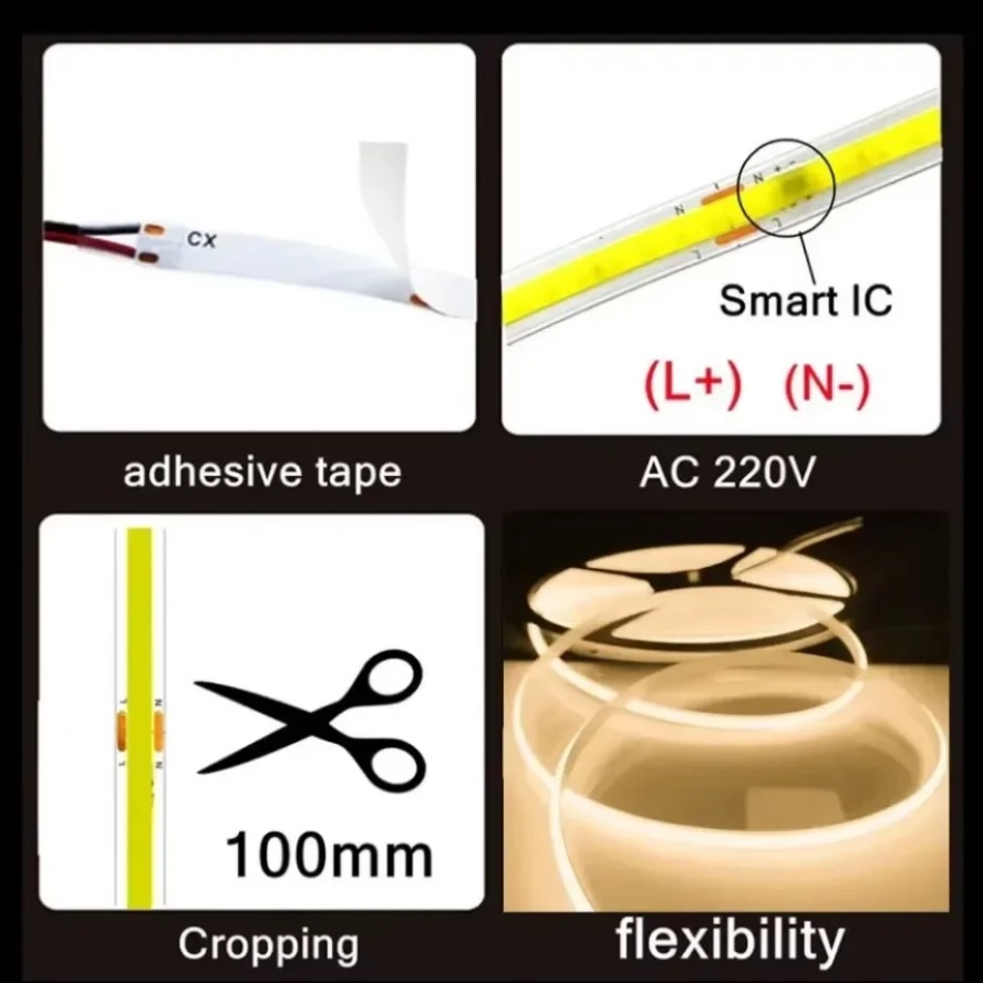 10 ~ 0,5 m, 220 V, COB-LED-Str – Actinic Blue Led Bewertung und Preis