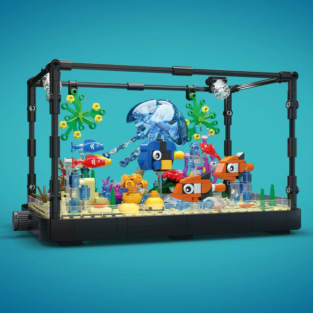 Aquarium-Baustein-Set mit Lich – Marine Aquarium Cube Bewertung und Preis